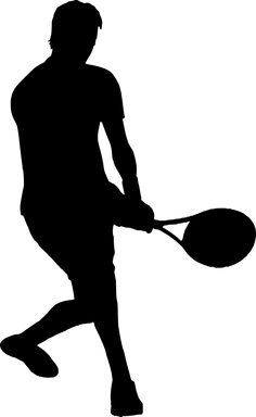 Tennis Player Silhouette